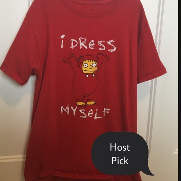 Simpson’s Other - Men’s size small Simpson’s I Dress Myself T-shirt
